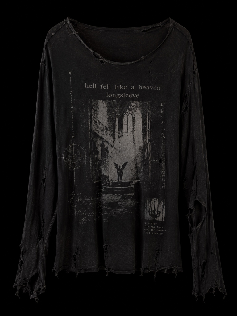 HELL FELL LIKE A HEAVEN CATHEDRAL LONGSLEEVE